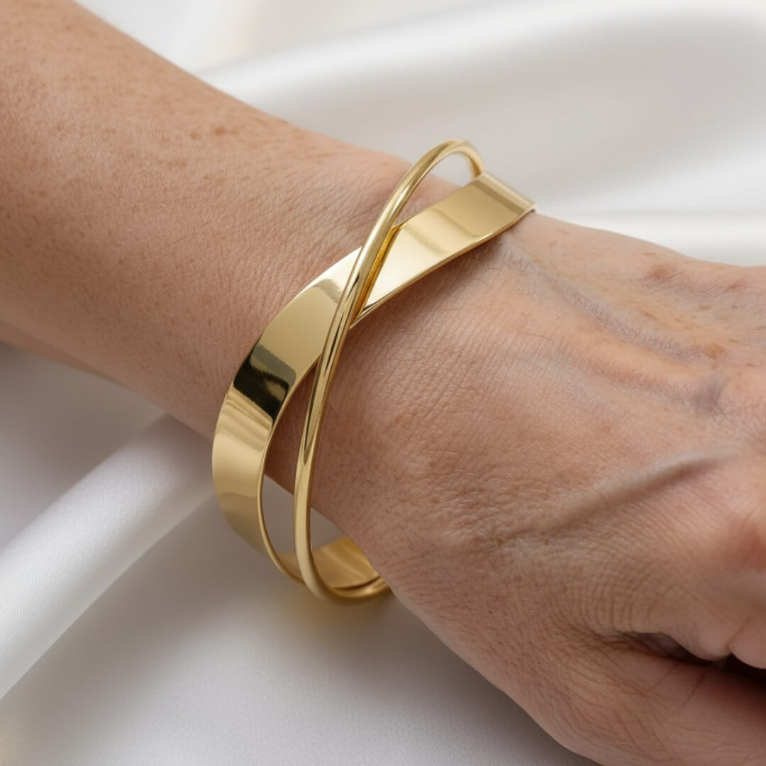 Minimalist Gold Cuff Bracelet Susan Rose Jewelry