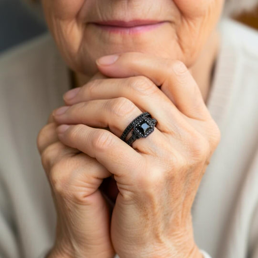 Sterling Silver Black Diamond Ring Susan Rose Jewelry