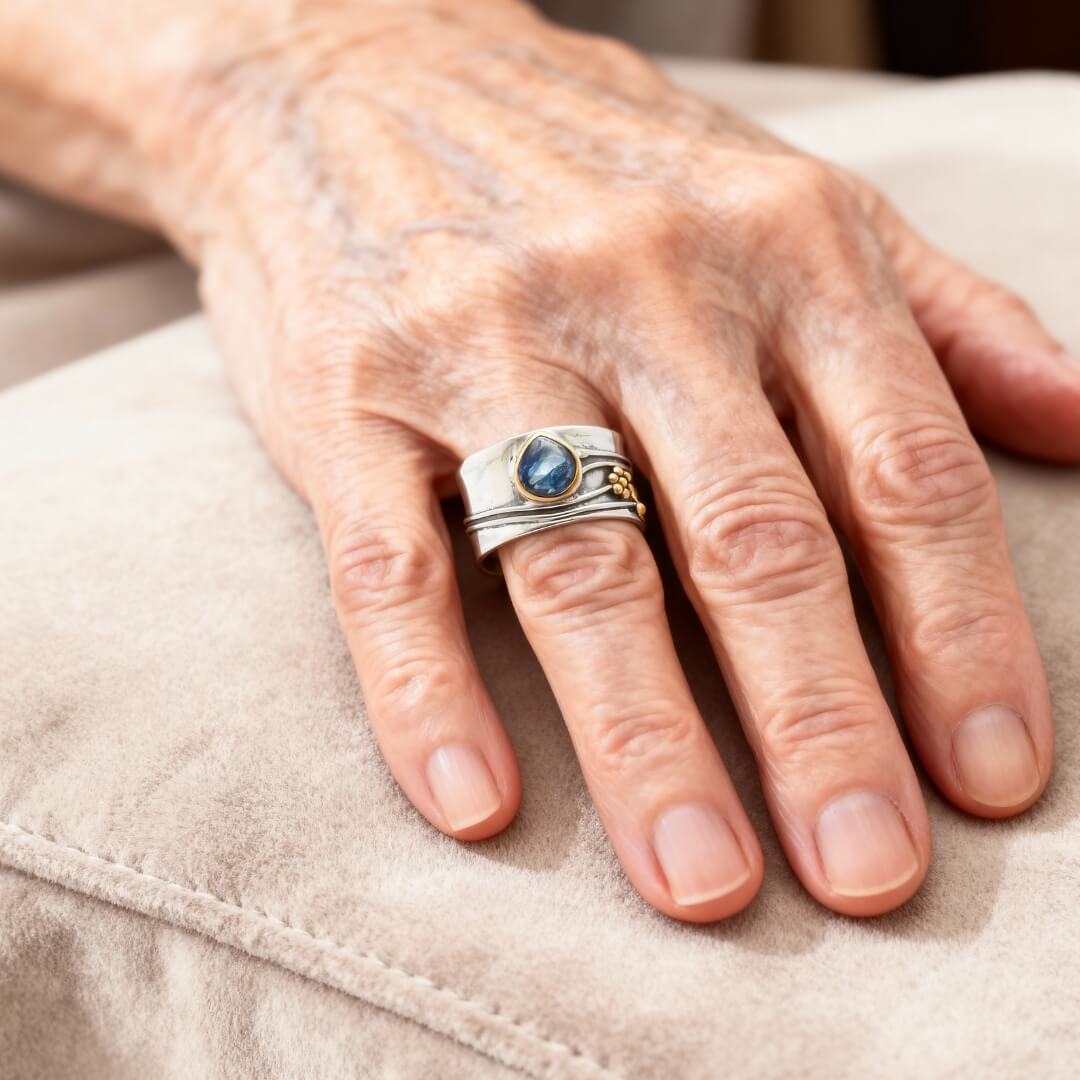 Sterling Silver Blue Stone Ring Susan Rose Jewelry