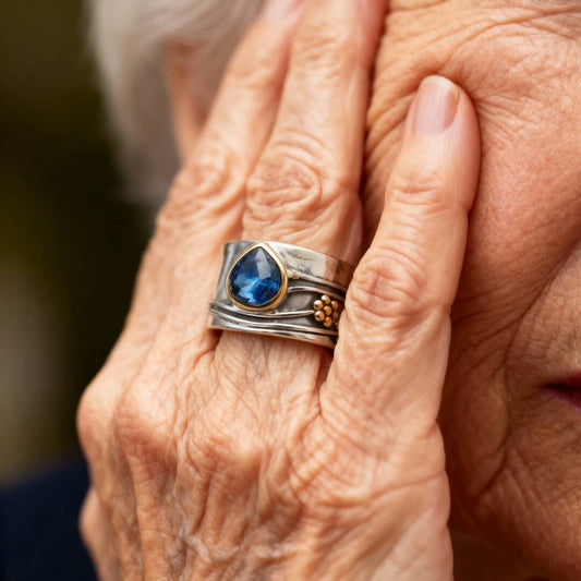 Sterling Silver Blue Stone Ring Susan Rose Jewelry