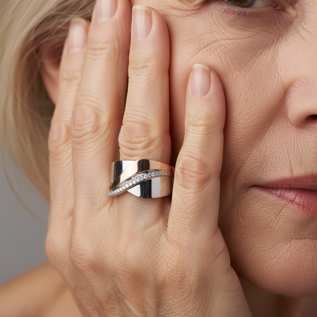Two Tone Diamond Band Ring Susan Rose Jewelry