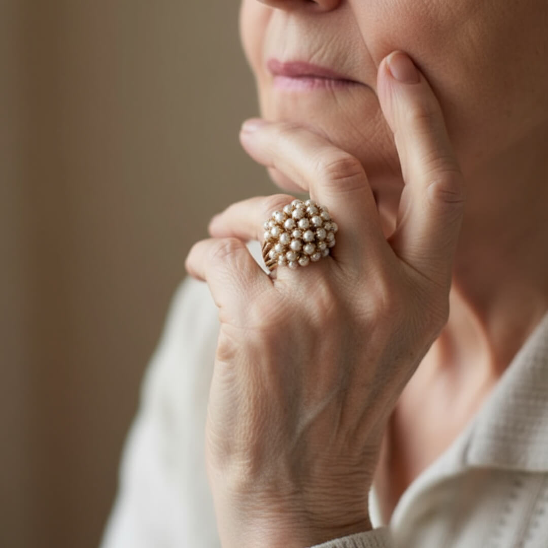 Vintage Pearl Cluster Ring Susan Rose Jewelry